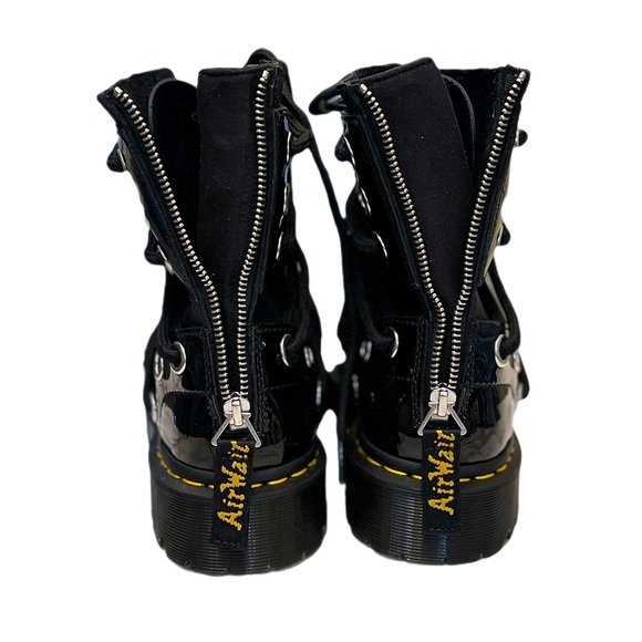 Dr. Martens Daria Bex Boots Grommets Leather Ankle Lucido Patent Lamper 11 EUC - Picture 8 of 9